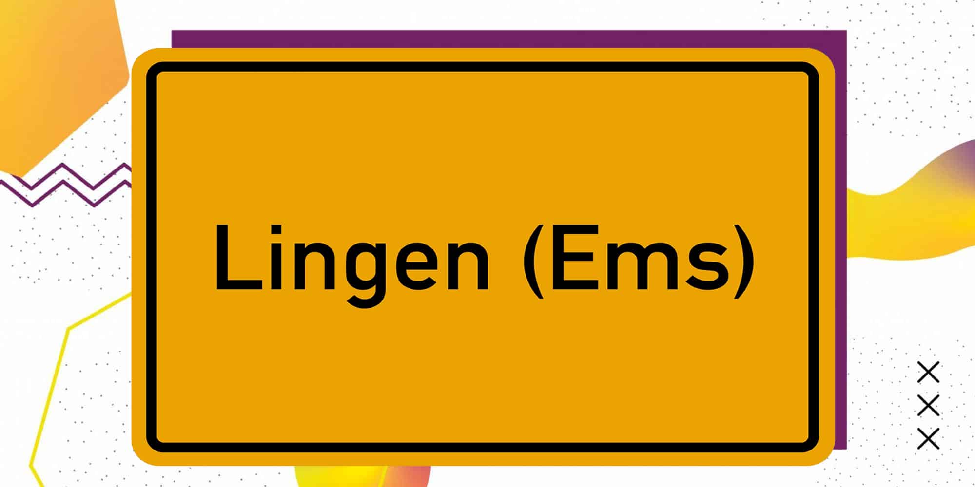 Ortsschild der Stadt Lingen